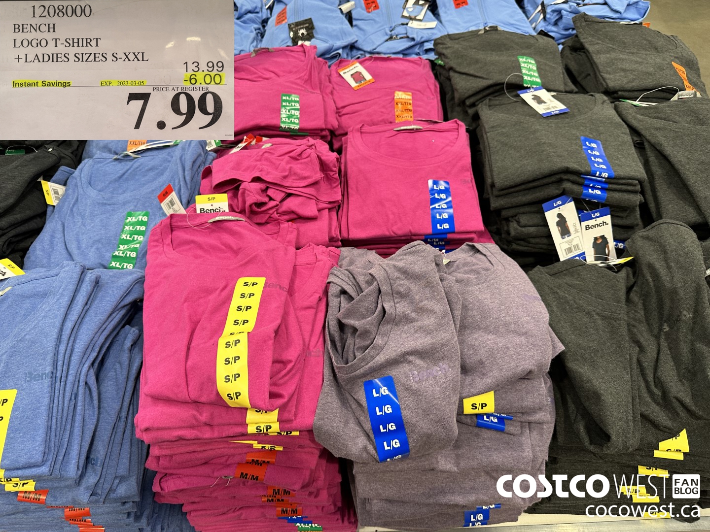 1805051 MONDETTA T SHIRT 2PK LADIES SIZES XS XXL 2022 0522 4 00 INSTANT  SAVINGS 12 99 - Costco East Fan Blog