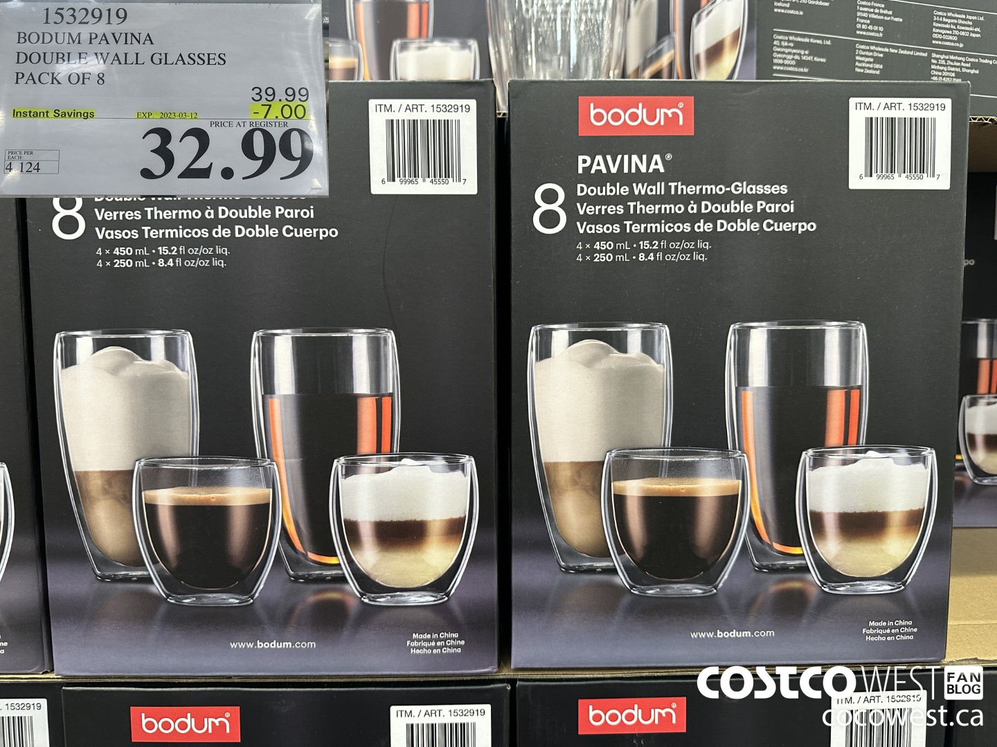 bodum Pavina glassware (set of 8) for $16.97! : r/Costco