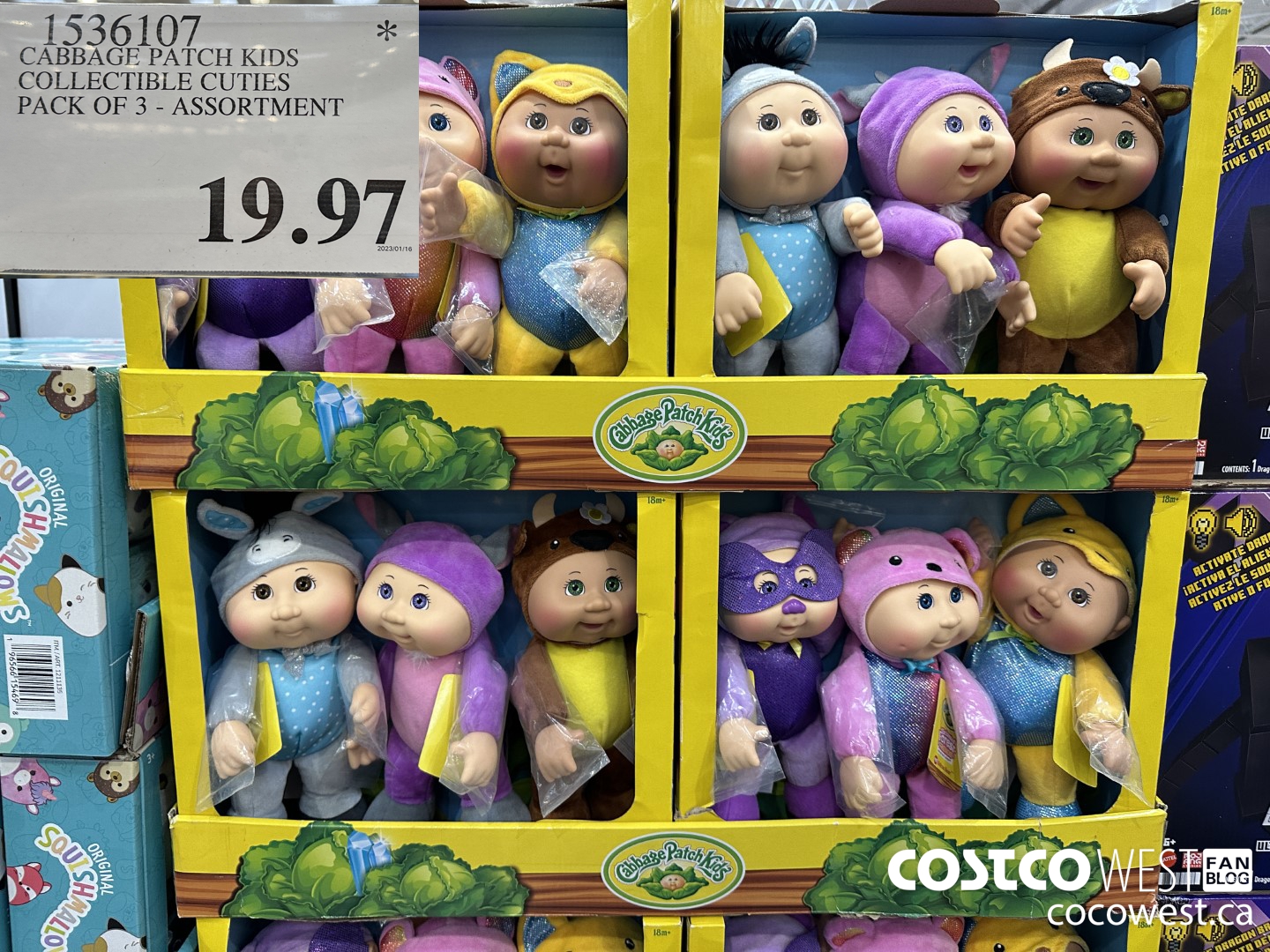 1536107 CABBAGE PATCH KIDS COLLECTIBLE CUTIES ASSORTMENT PACK OF 3 $19.97