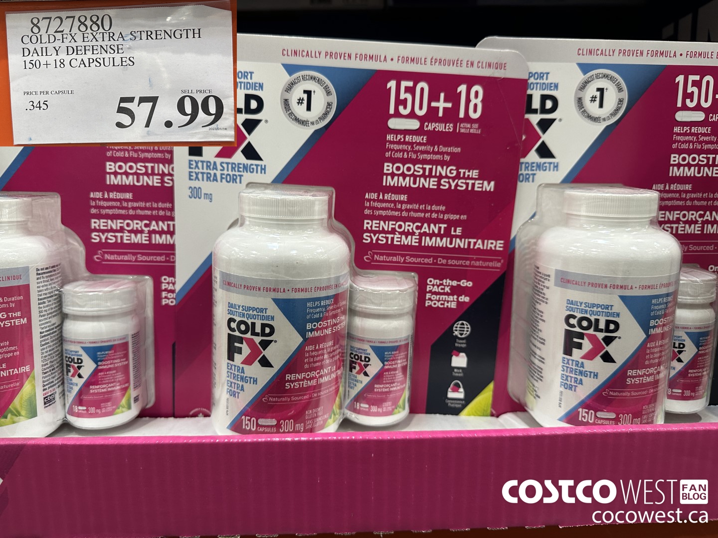 8727880 COLD-FX EXTRA STRENGTH DAILY DEFENSE 150 + 18 CAPSULES $57.99