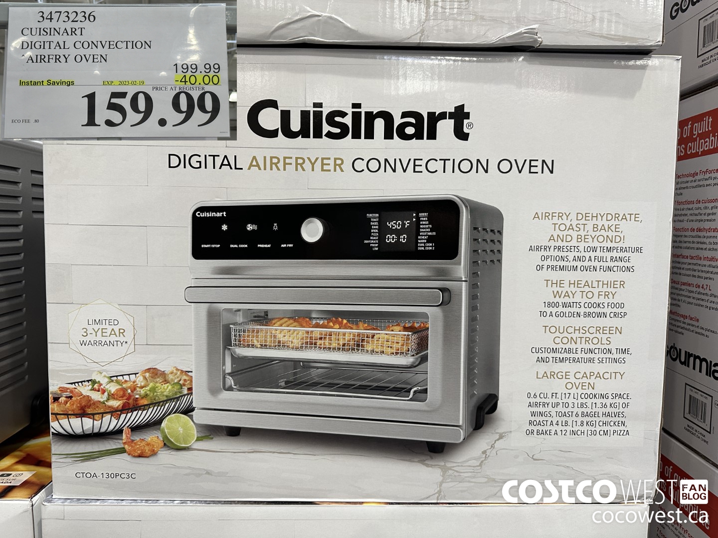 Cuisinart Digital Air Fryer Toaster Oven Just $159.99 at Costco