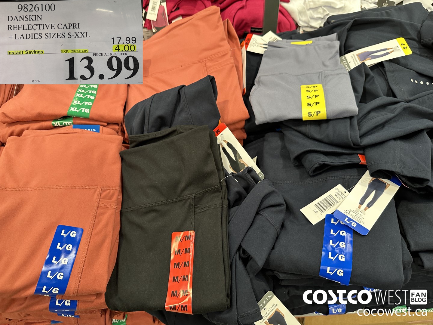 Costco capri outlet leggings