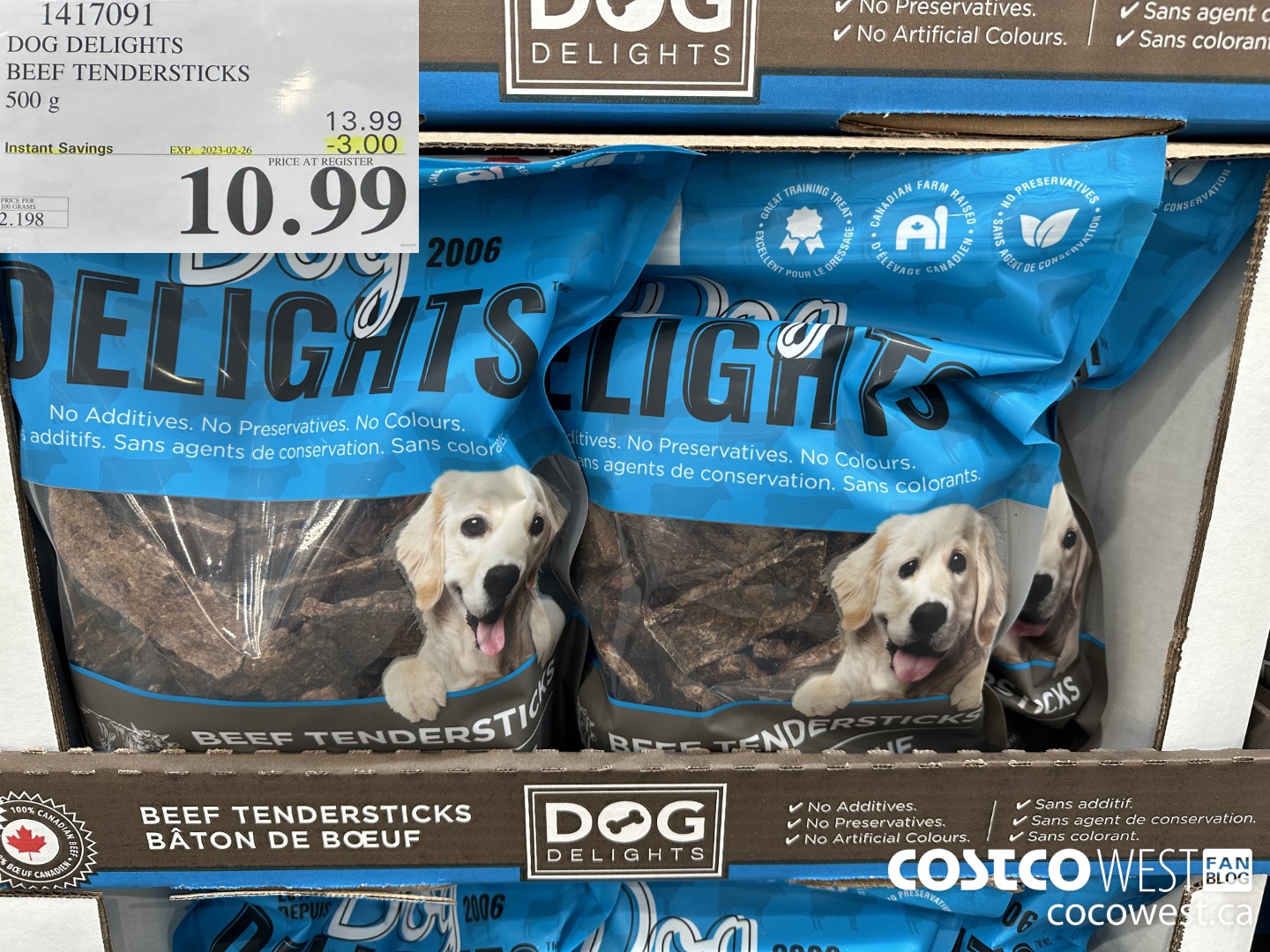 Dog delights shop beef tendersticks costco