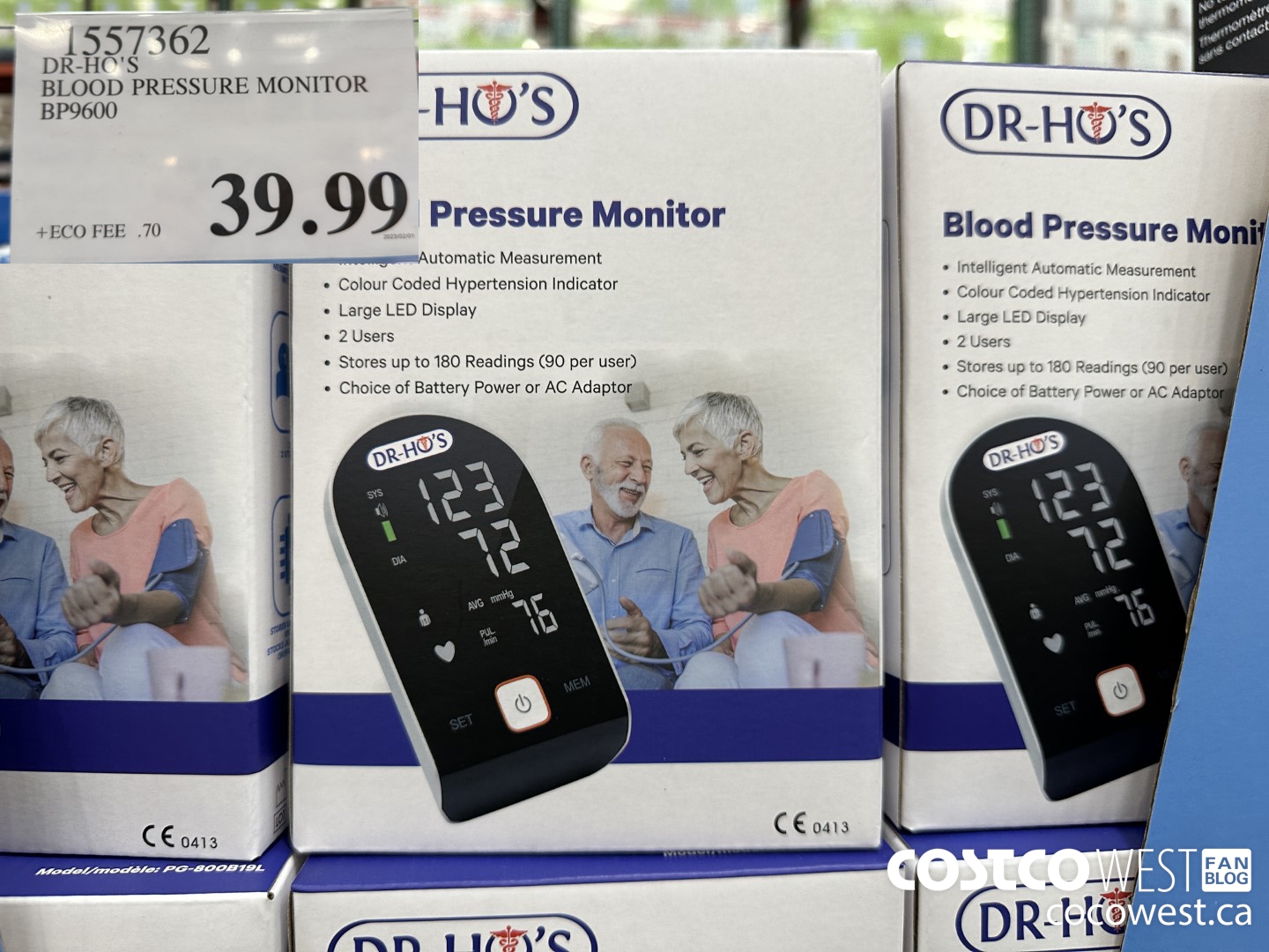 1557362 DR-HO'S BLOOD PRESSURE MONITOR BP9600 $39.99