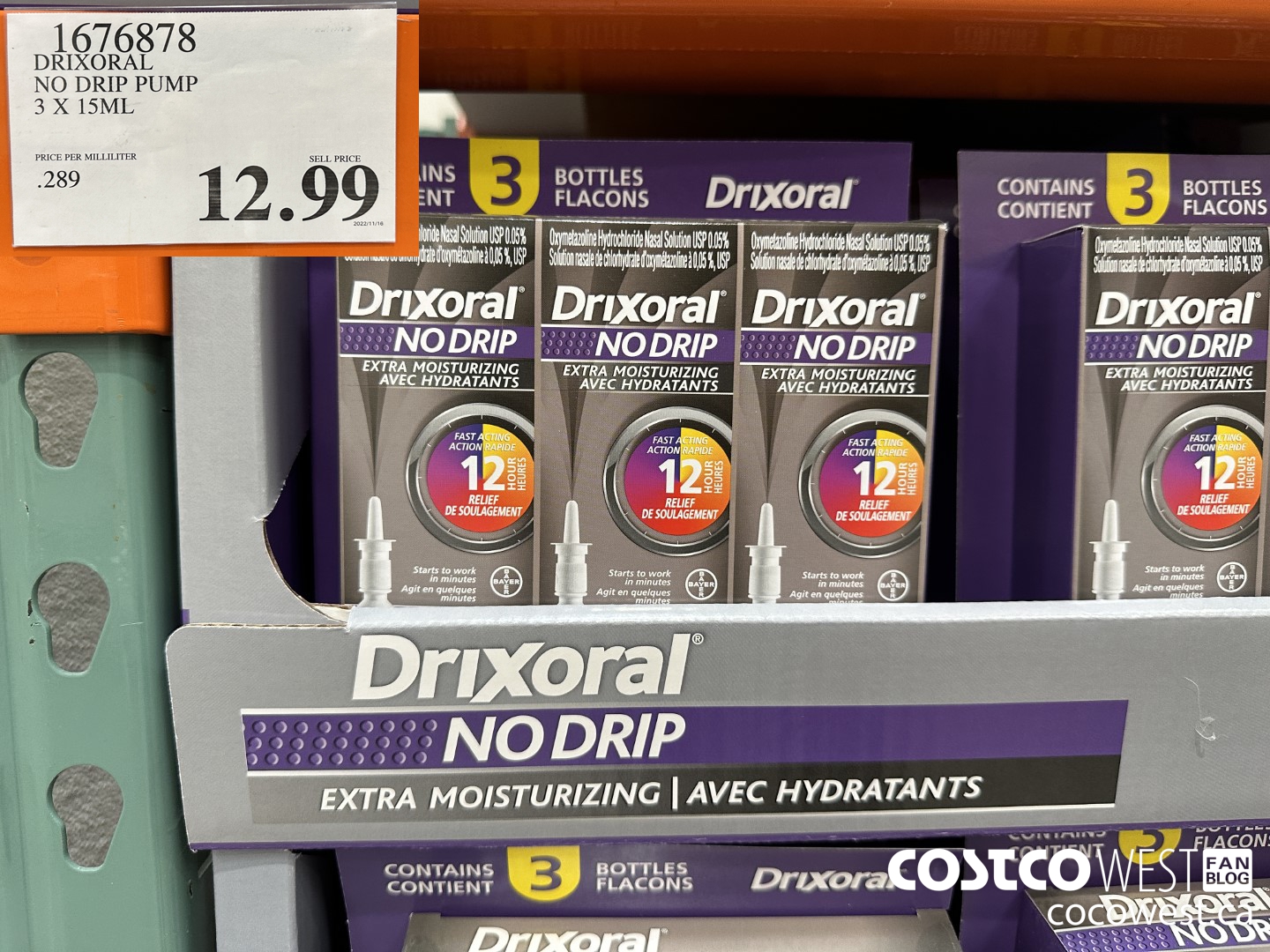 1676878 DRIXORAL NO DRIP PUMP 3 X 15ML $12.99