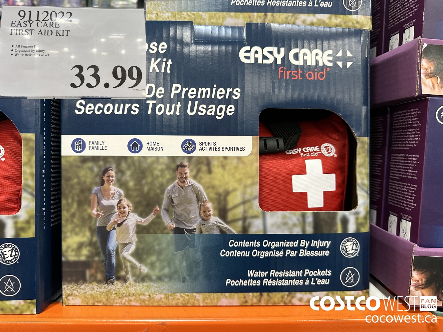 9112022 EASY CARE FIRST AID KIT $33.99