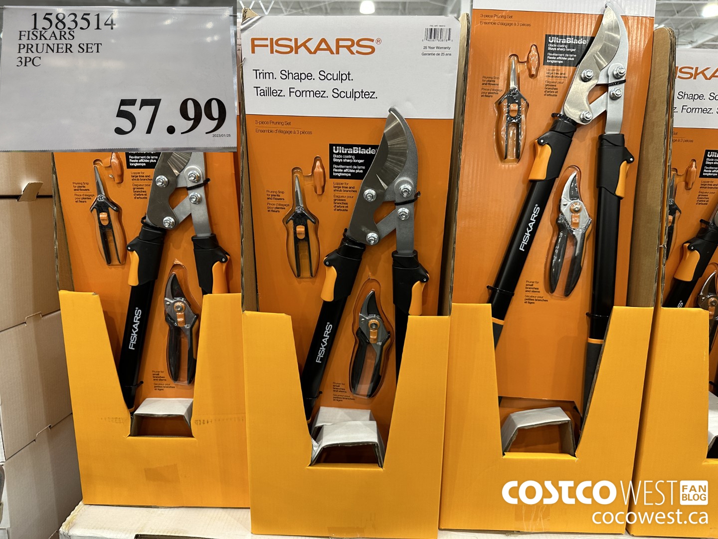 1583514 FISKARS PRUNER SET 3PC $57.99