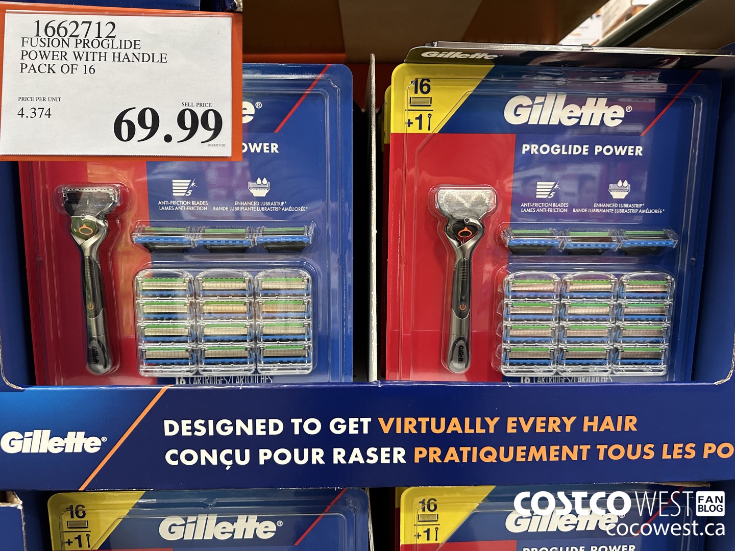 1662712 FUSION PROGLIDE POWER WITH HANDLE PACK OF 16 $69.99