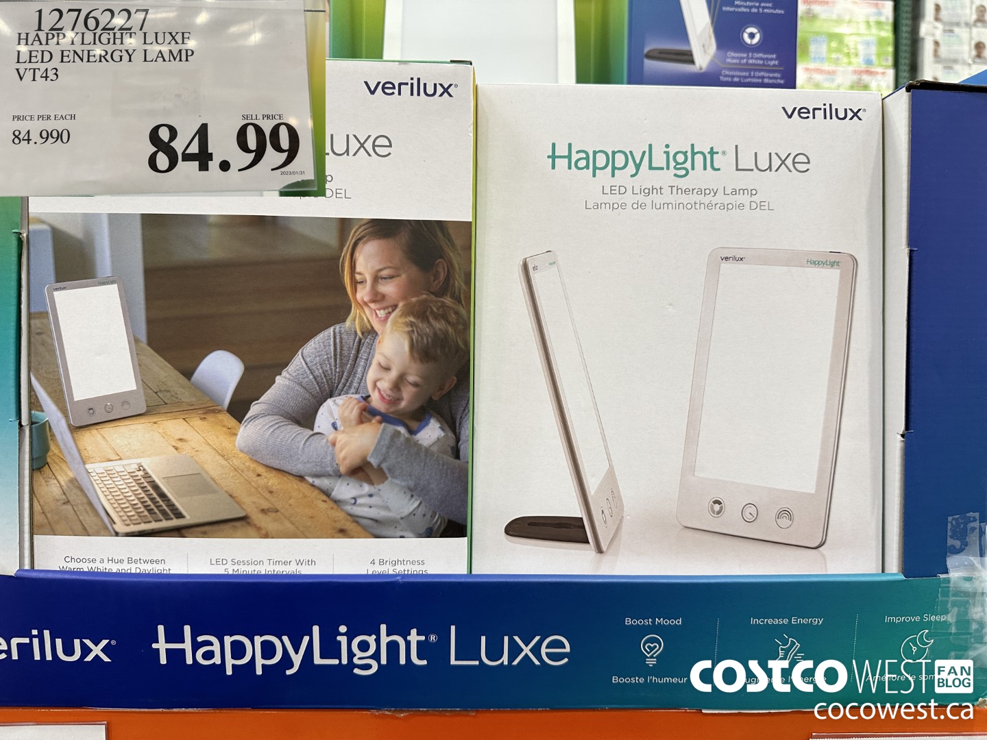 1276227 HAPPYLIGHT LUXE LED ENERGY LAMP VT43 $84.99