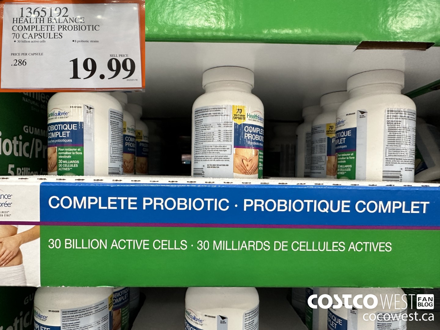 1365192 HEALTH BALANCE COMPLETE PROBIOTIC 70 CAPSULES $19.99