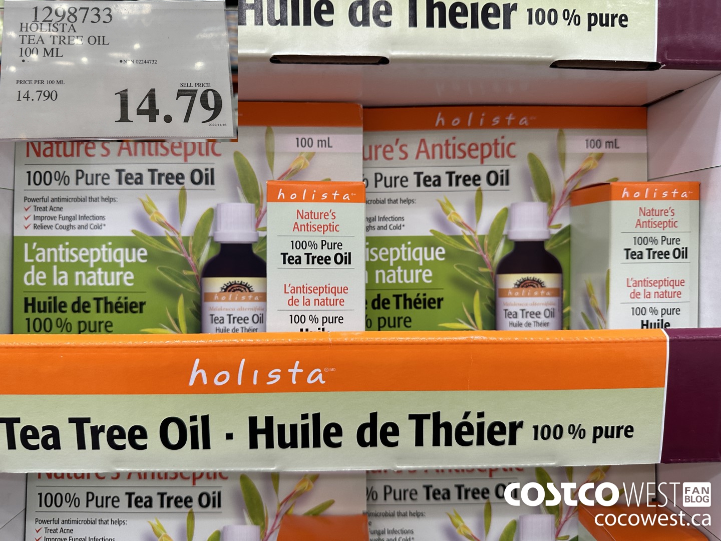 1298733 HOLISTA TEA TREE OIL 100 ML $14.79