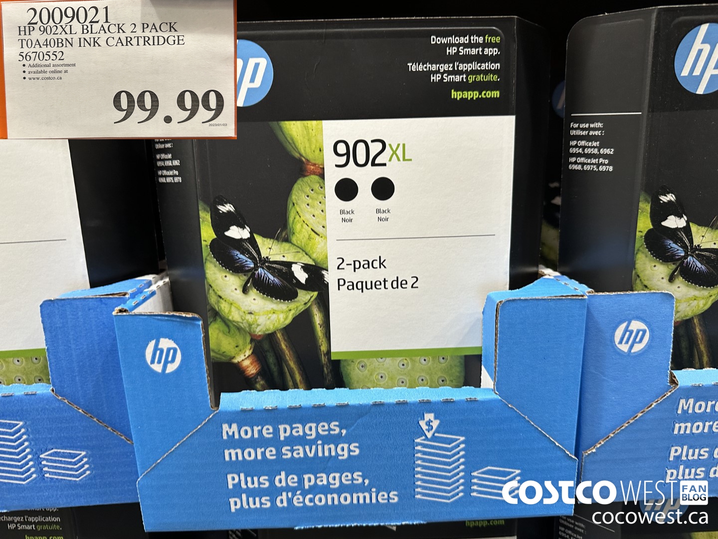 2009021 HP 902XL INK BLACK 2 PACK T0A40BN INK CARTRIDGE 5670552 $99.99