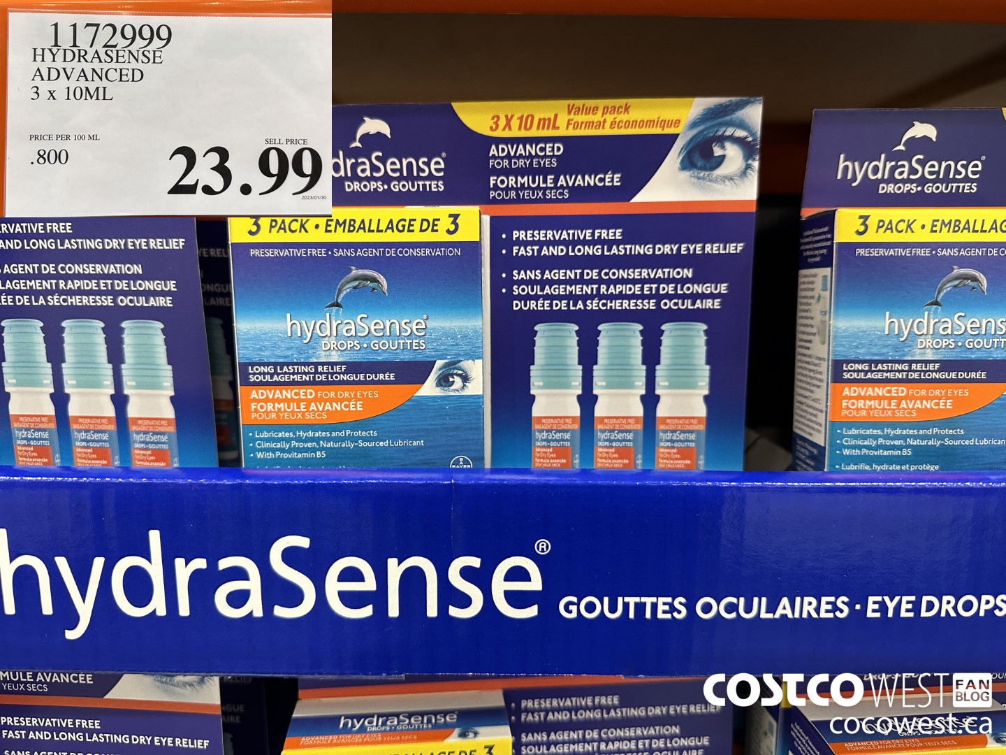 1172999 HYDRASENSE ADVANCED 3 x 10ML $23.99