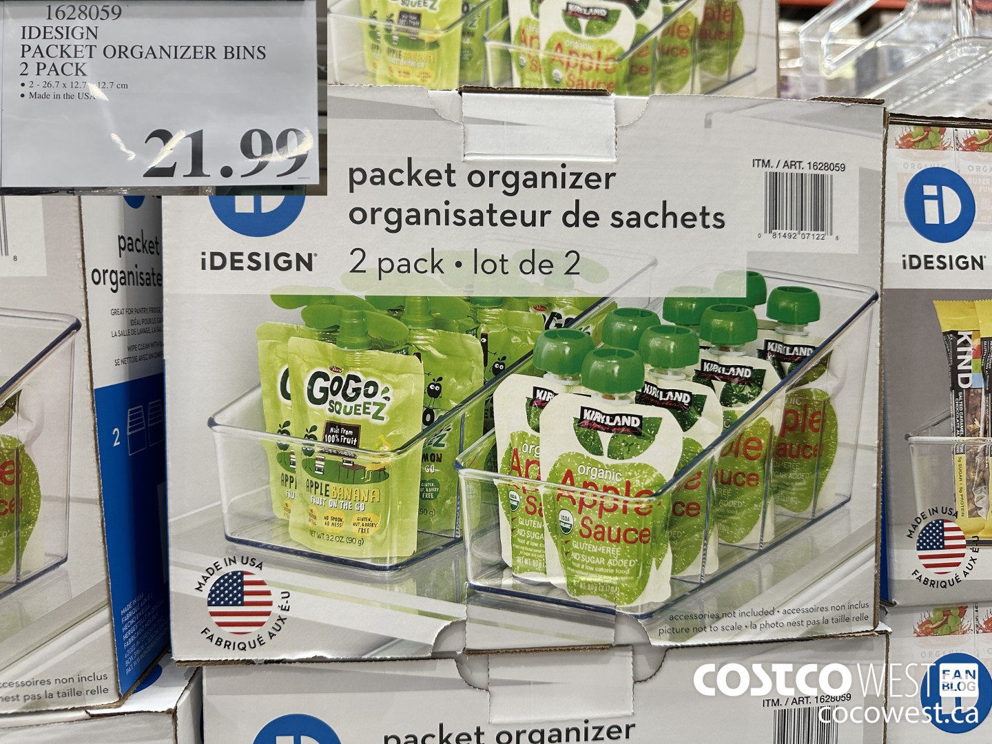 1628059 IDESIGN PACKET ORGANIZER BINS 2 PACK $21.99