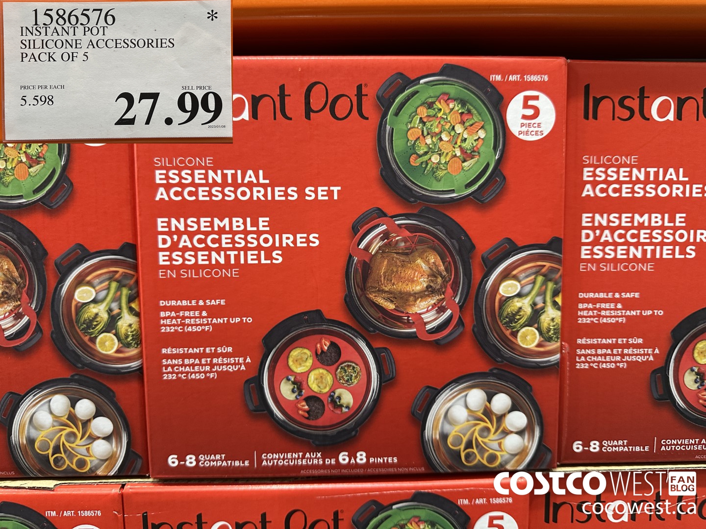 1586576 INTANT POT SILICONE ACCESSORIES PACK OF 5 $27.99