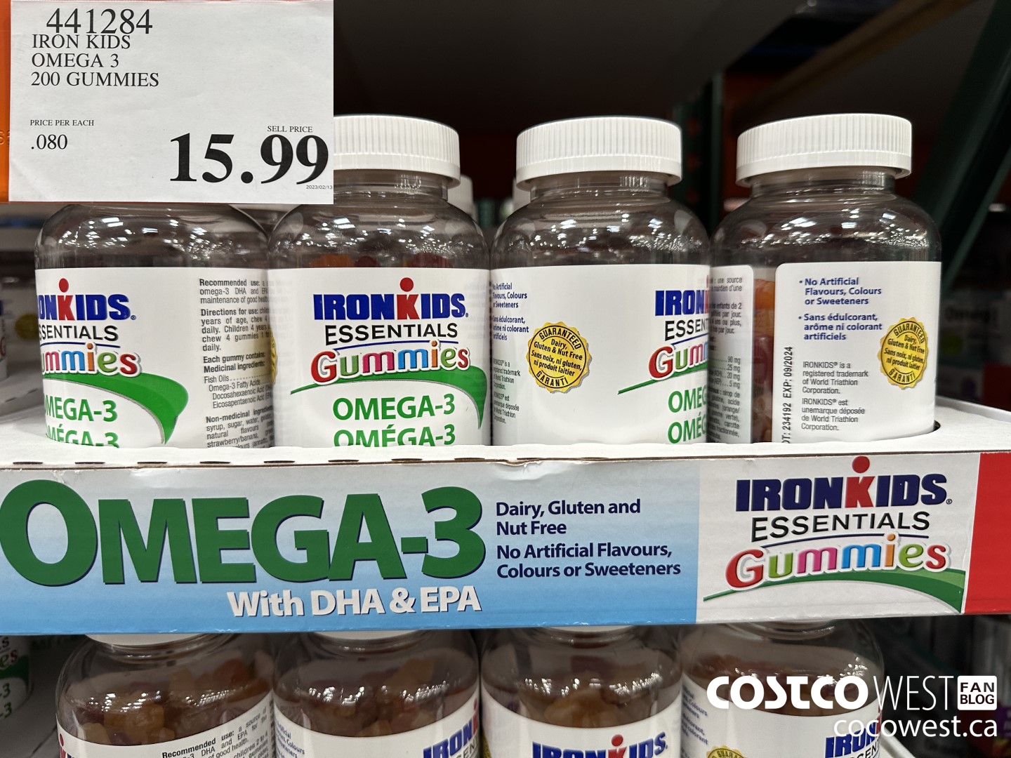 441284 IRON KIDS OMEGA 3 200 GUMMIES $15.99