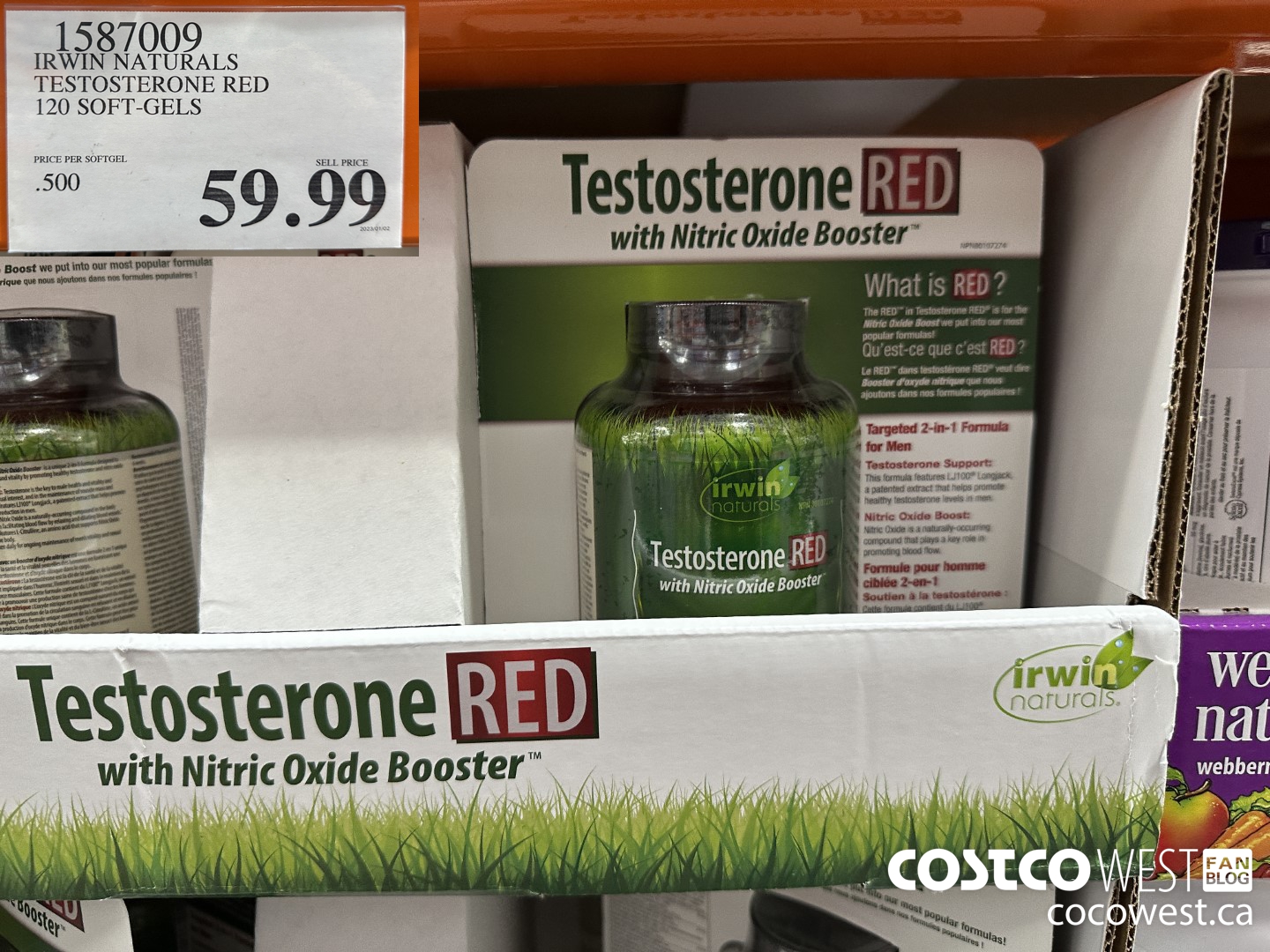 1587009 IRWIN NATURALS TESTOSTERONE RED 120 SOFT-GELS $59.99
