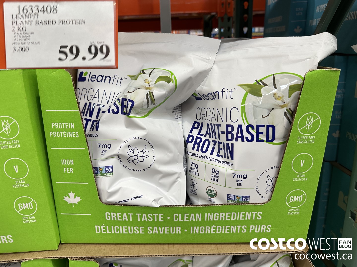 1633408 LEANFIT PLANT BASED PROTEIN 2 KG $59.99