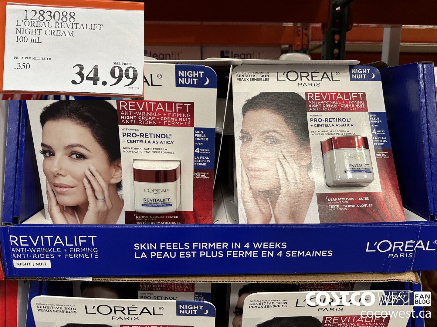 1283088 L'OREAL REVITALIFT NIGHT CREAM 100 mL $34.99