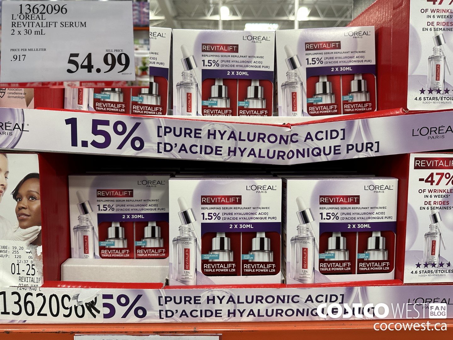 1362096 L'OREAL REVITALIFT SERUM 2 X 30 ML $54.99