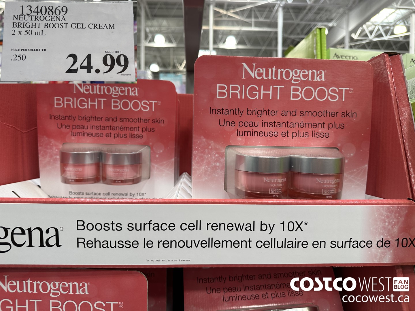 1340869 NEUTROGENA BRIGHT BOOST GEL CREAM 2 x 50 mL $24.99