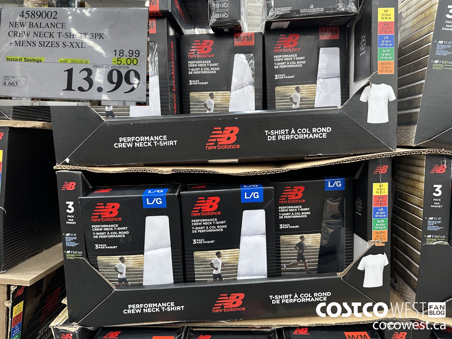 4589002 NEW BALANCE CREW NECK T-SHIRT 3PK MENS SIZES S-XXL ($5.00 INSTANT SAVINGS EXPIRES ON 2023-02-26) $13.99