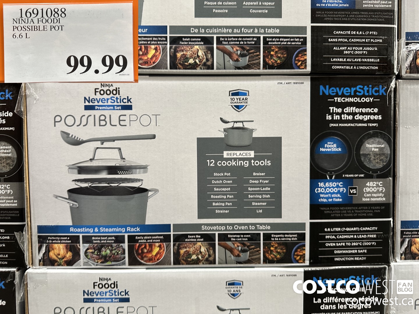 1691088 NINJA FOODI POSSIBLE POT 6.6 L $99.99