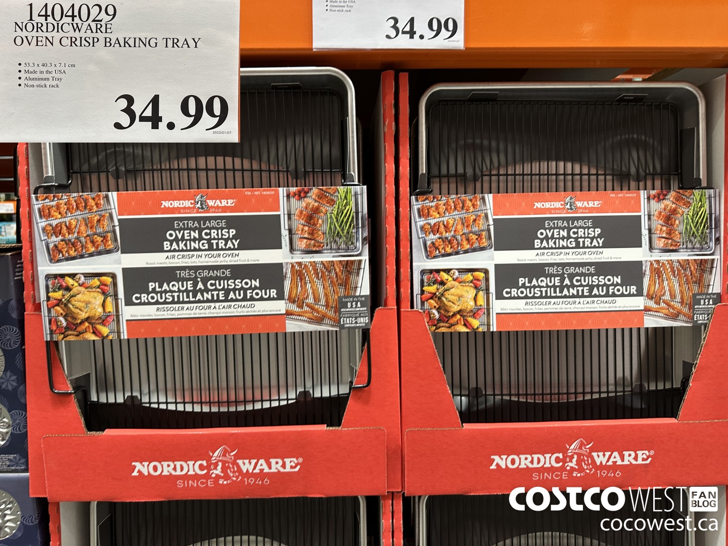 1404029 NORDICWARE OVEN CRISP BAKING TRAY $34.99