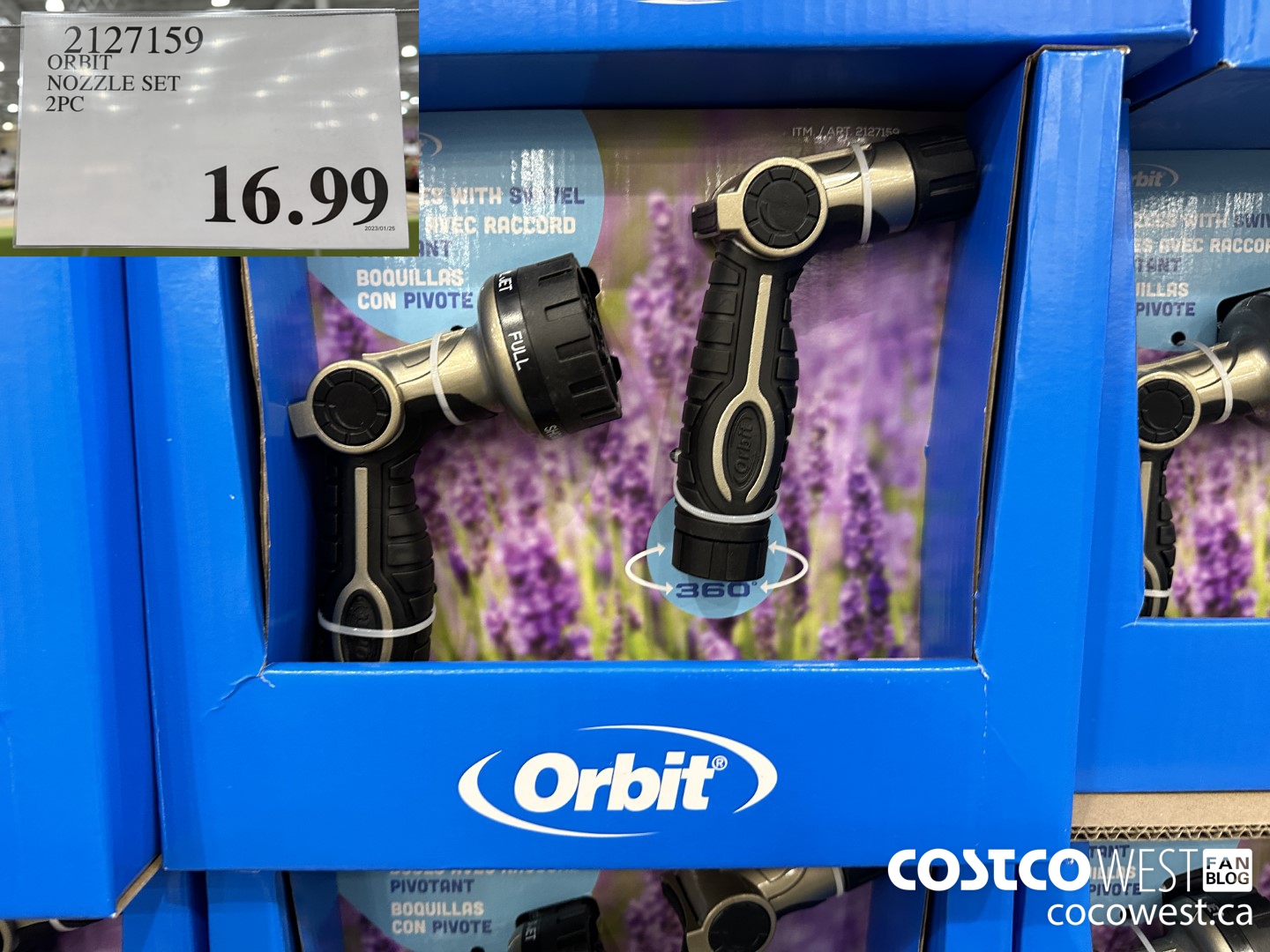 2127159 ORBIT NOZZLE SET 2PC  $16.99