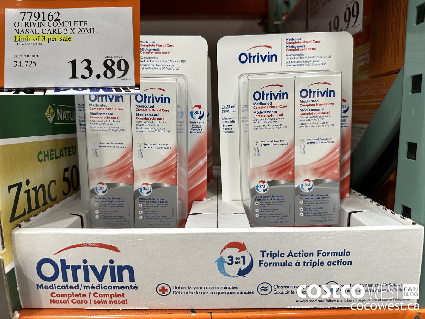 779162 OTRAVIN COMPLETE NASAL CARE 2 X 20ML $13.89