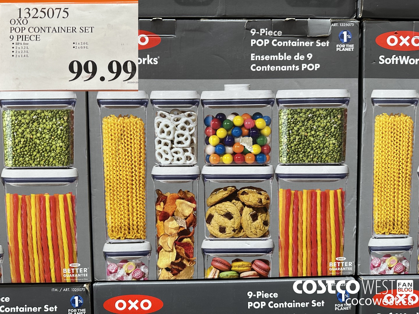 1325075 OXO POP CONTAINER SET 9 PIECE $99.99