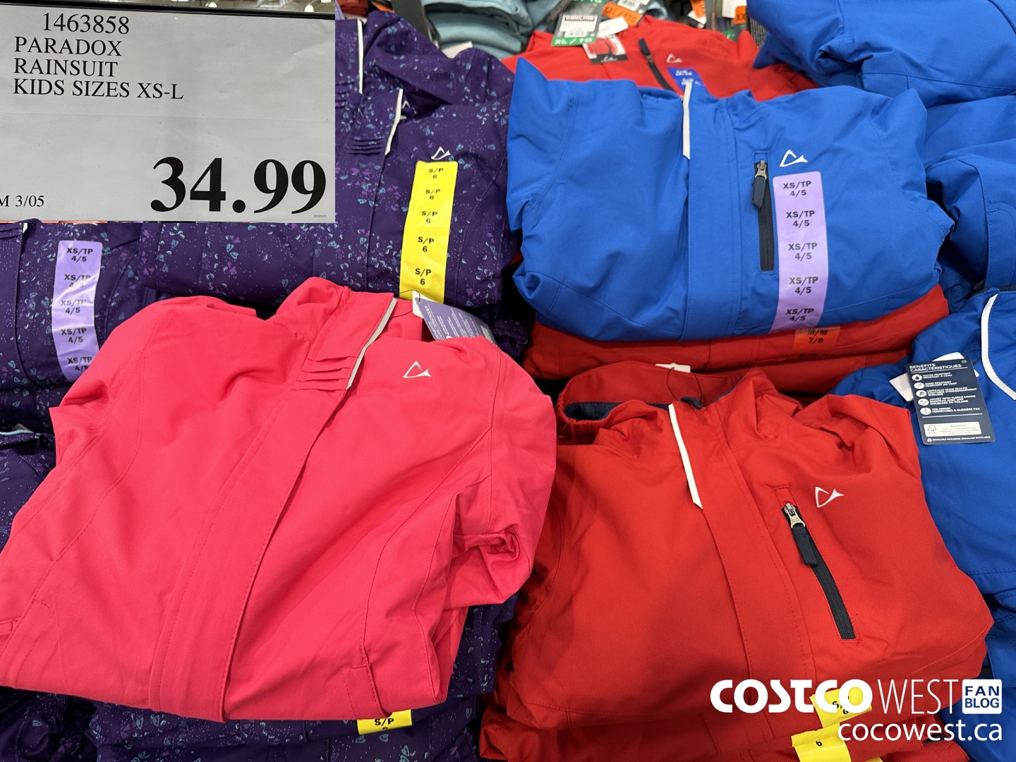 Paradox rain shop jacket costco