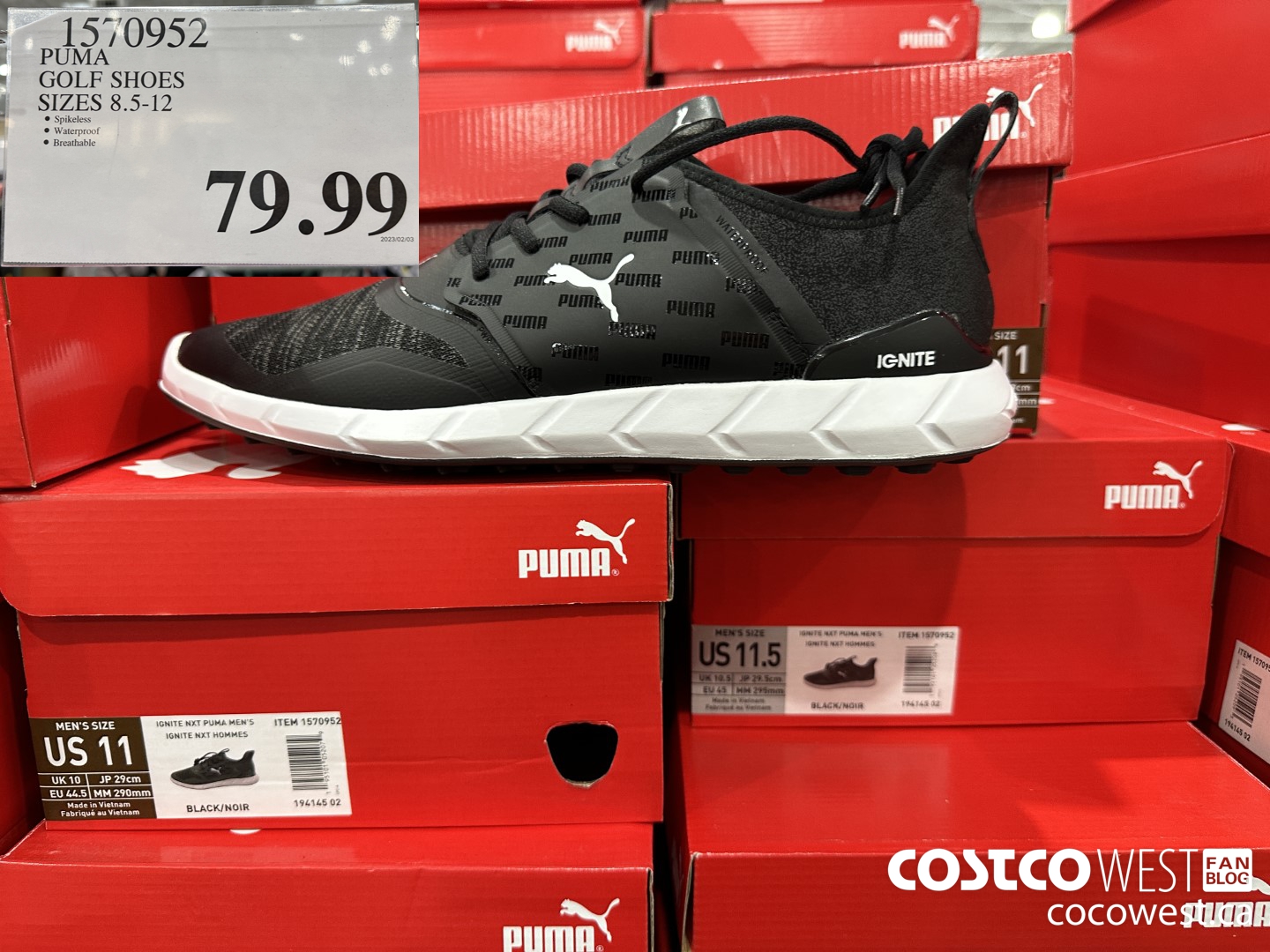 1570952 PUMA GOLF SHOES SIZES 8.5-12 $79.99