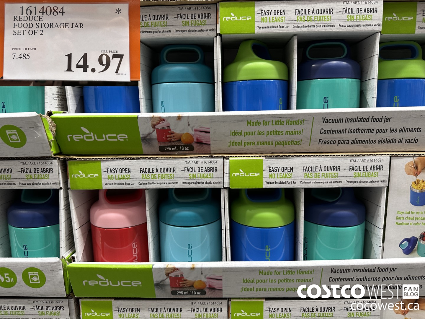 1614084 REDUCE FOOD STORAGE JAR SET OF 2 $14.97