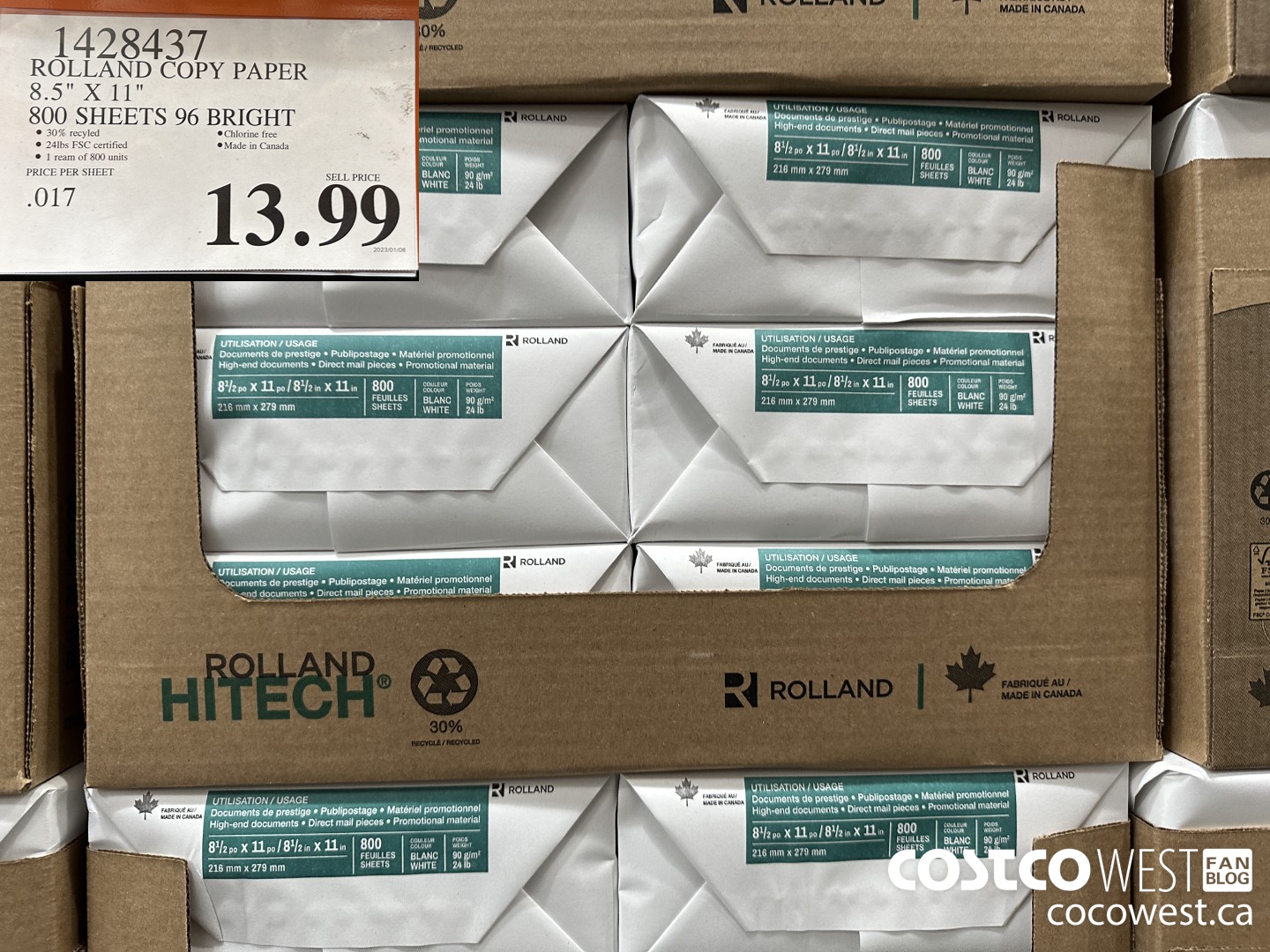 1428437 ROLLAND COPY PAPER 8.5