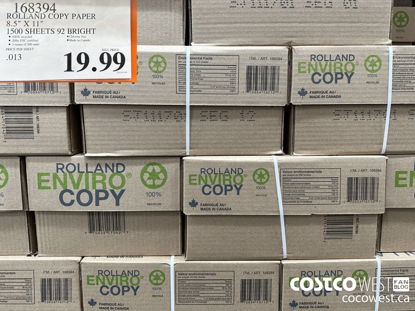 168394 ROLLAND COPY PAPER 8.5