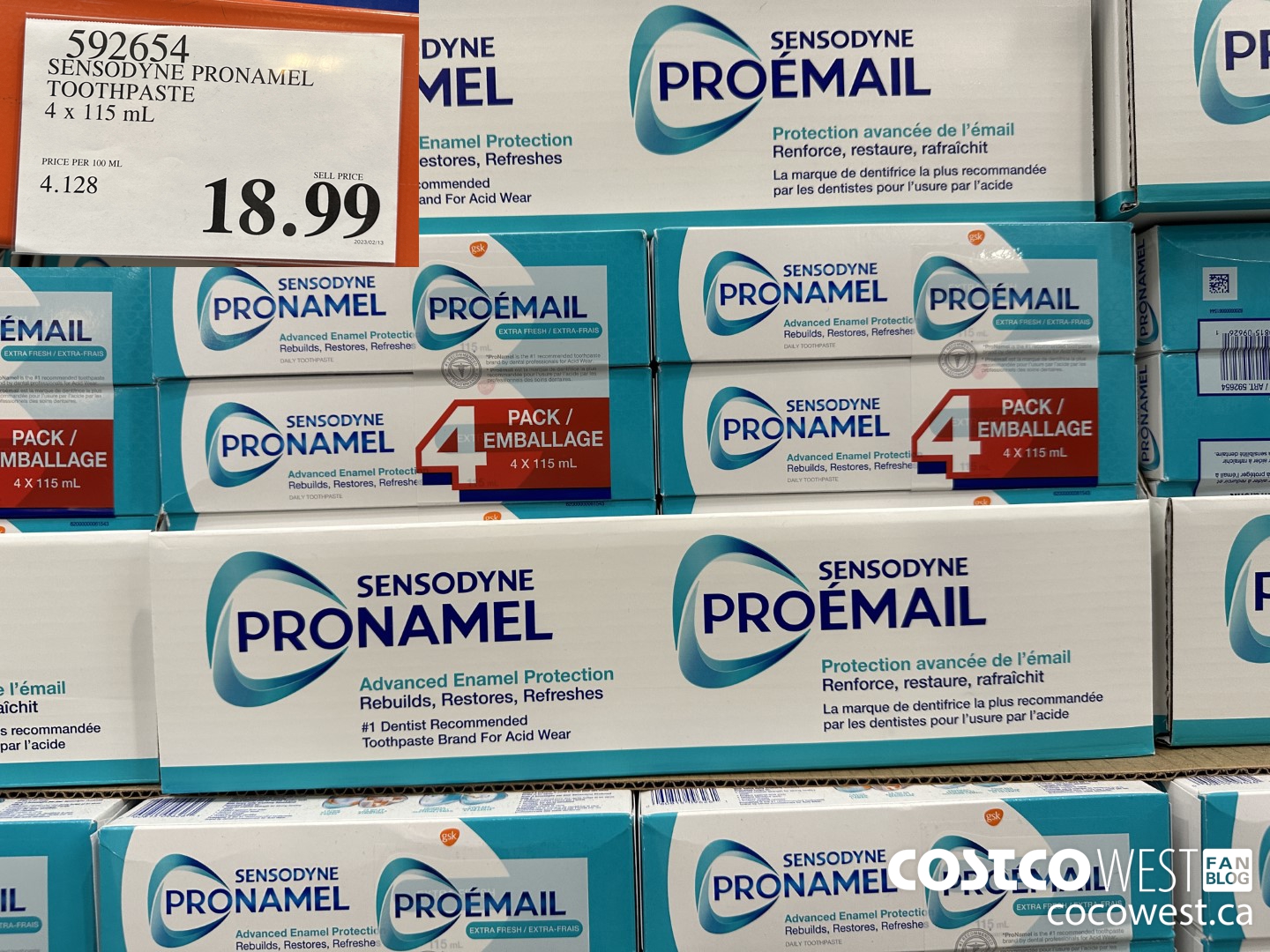 592654 SENSODYNE PRONAMEL TOOTHPASTE 4 X 115 ML $18.99
