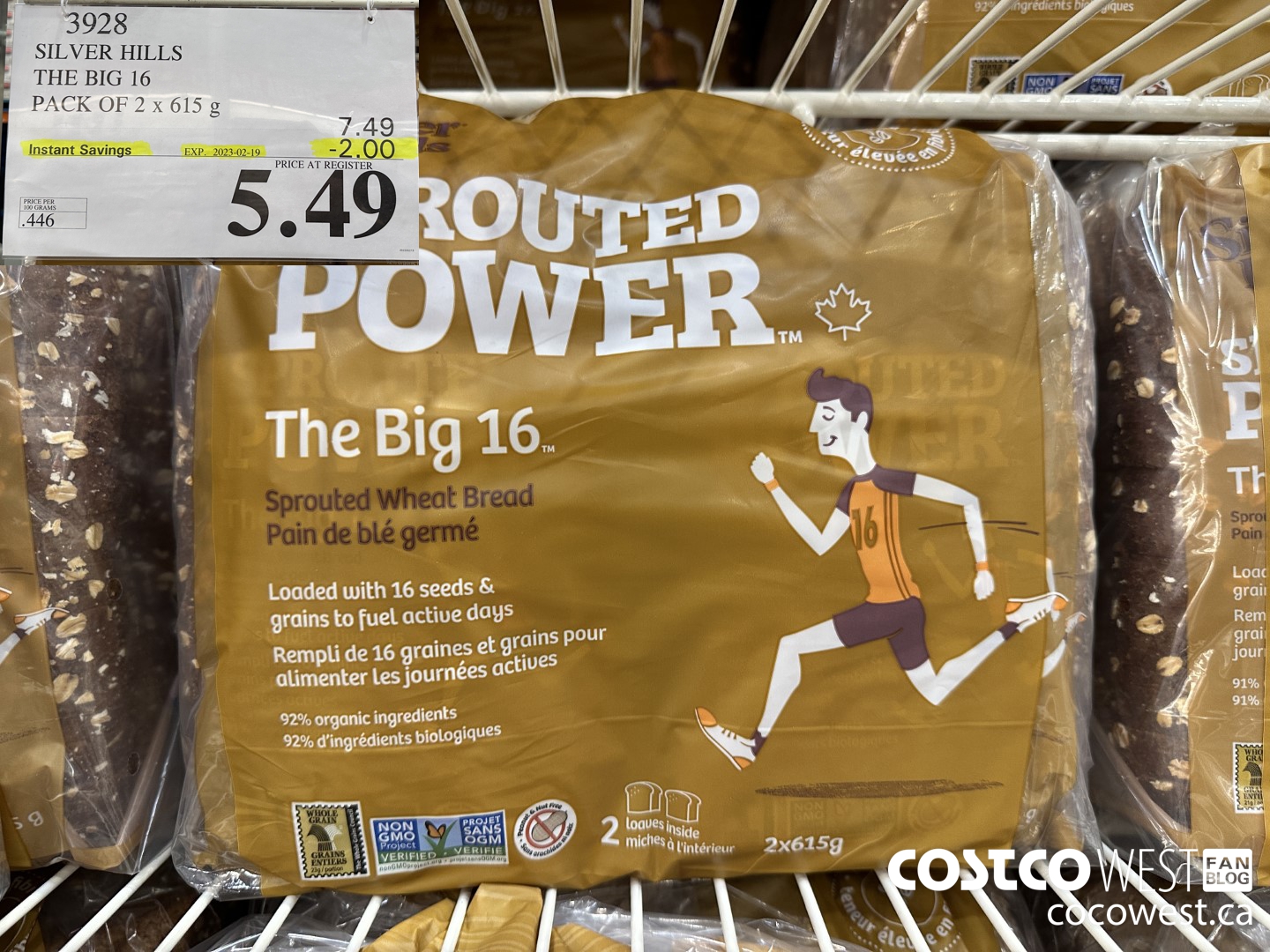 3928 SILVER HILLS THE BIG 16 PACK OF 2 x 615 g ($2.00 INSTANT SAVINGS EXPIRES ON 2023-02-19) $5.49