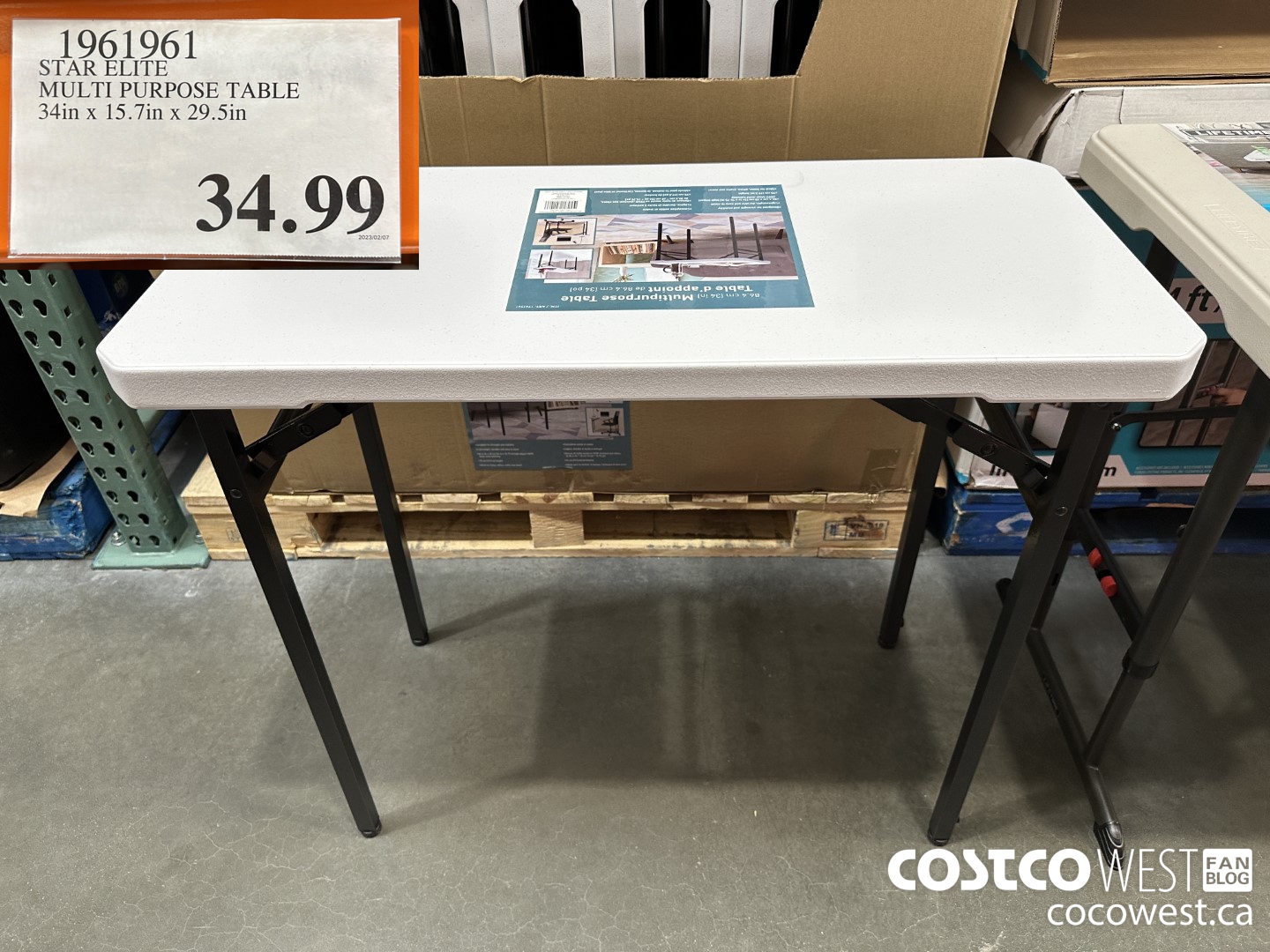 1961961 STAR ELITE MULTI PURPOSE TABLE 34IN X 15.7IN X 29.5 IN $34.99
