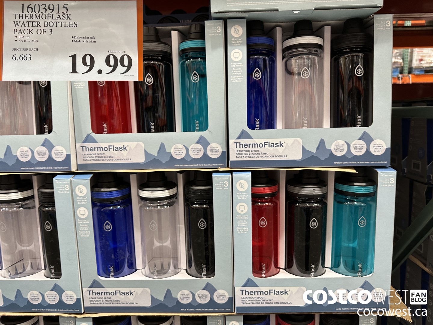 1603915 THERMOFLASK WATER BOTTLES PACK OF 3 $19.99
