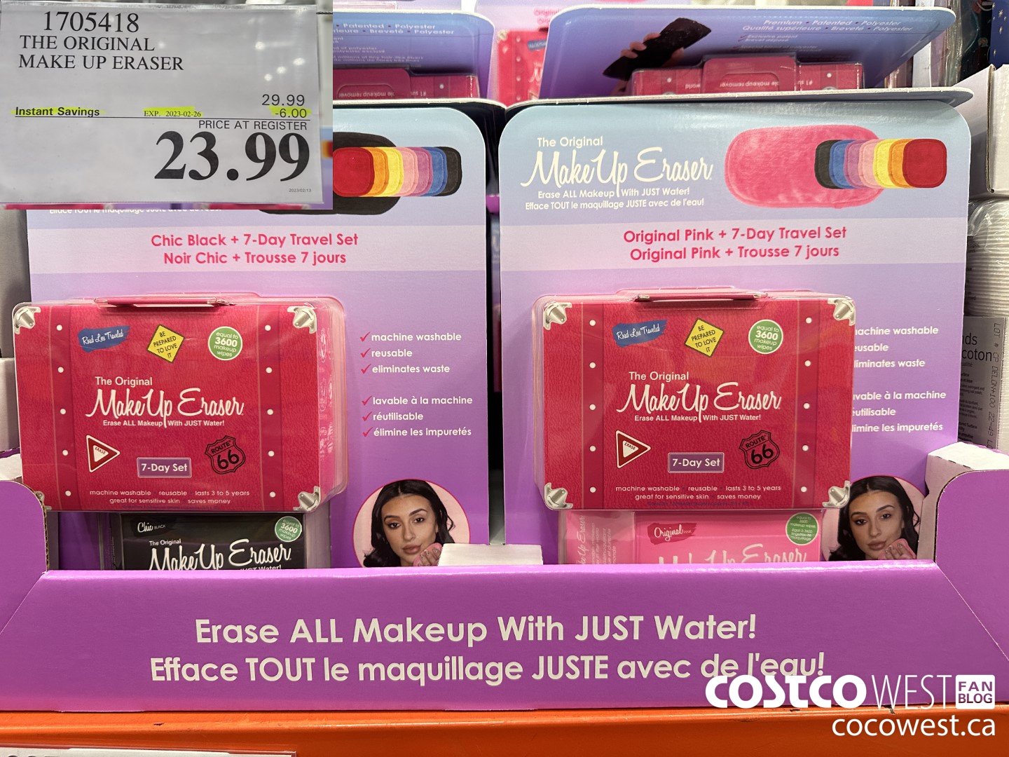 1705418 THE ORIGINAL MAKE UP ERASER ($6.00 INSTANT SAVINGS EXPIRES ON 2023-02-26) $23.99
