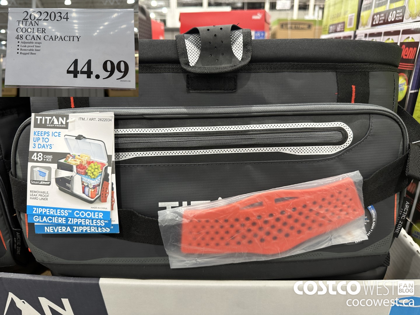 2622034 TITAN COOLER 48 CAN CAPACITY $44.99