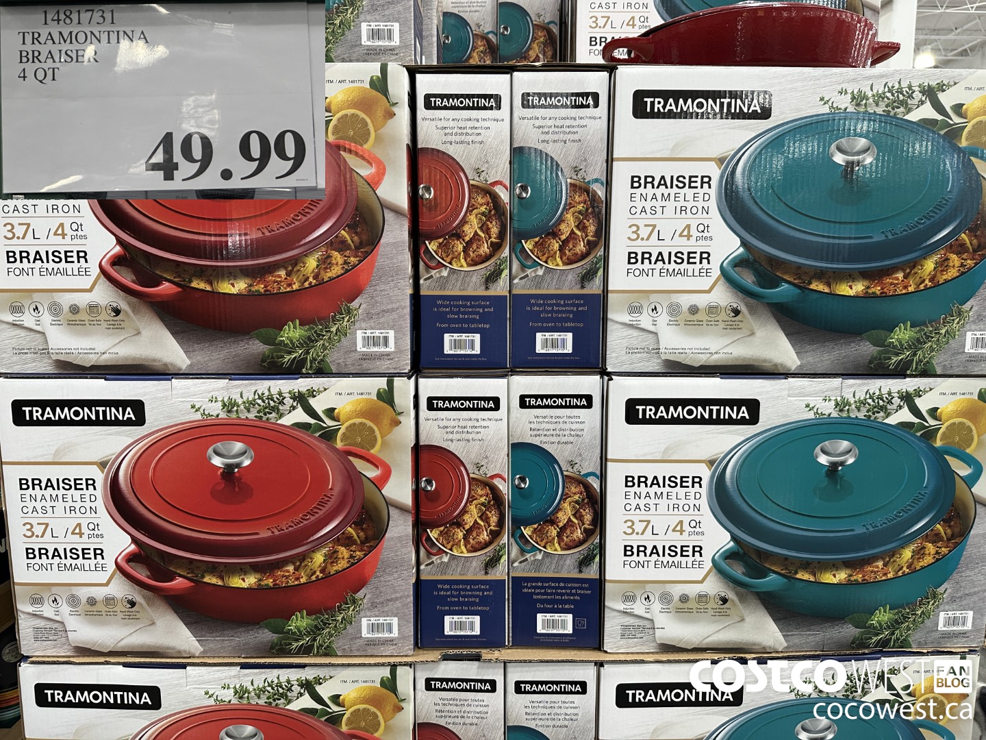 1481731 TRAMONTINA BRAISER 4 QT $49.99