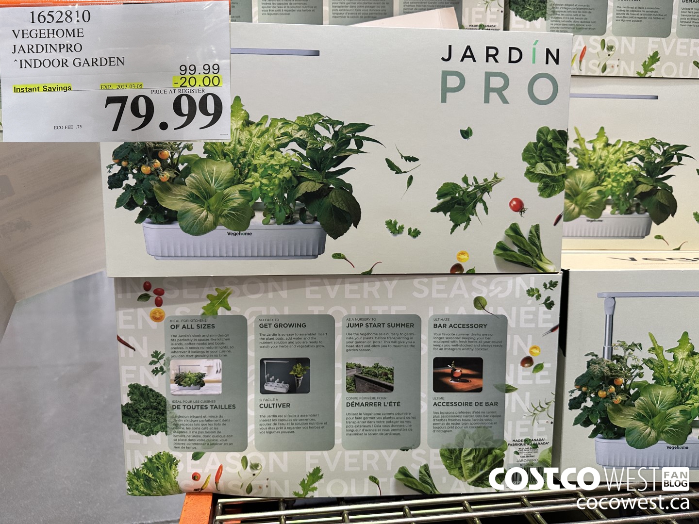 1652810 VEGEHOME JARDINPRO INDOOR GARDEN ($20.00 INSTANT SAVINGS EXPIRES ON 2023-03-05) $79.99