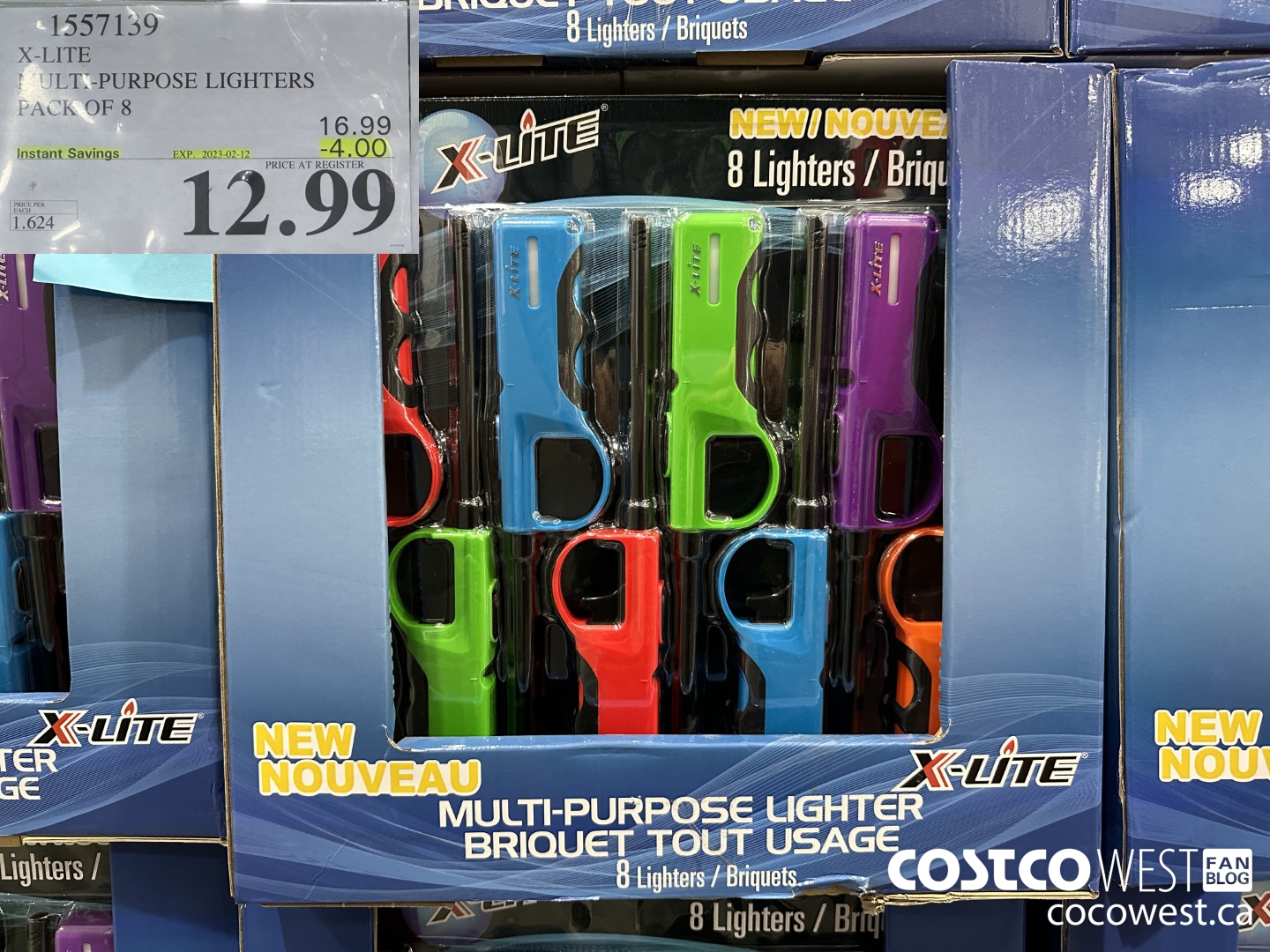 1557139 XLITE MULTI-PURPOSE LIGHTERS PACK OF 8 ($4.00 INSTANT SAVINGS EXPIRES ON 2023-02-12) $12.99