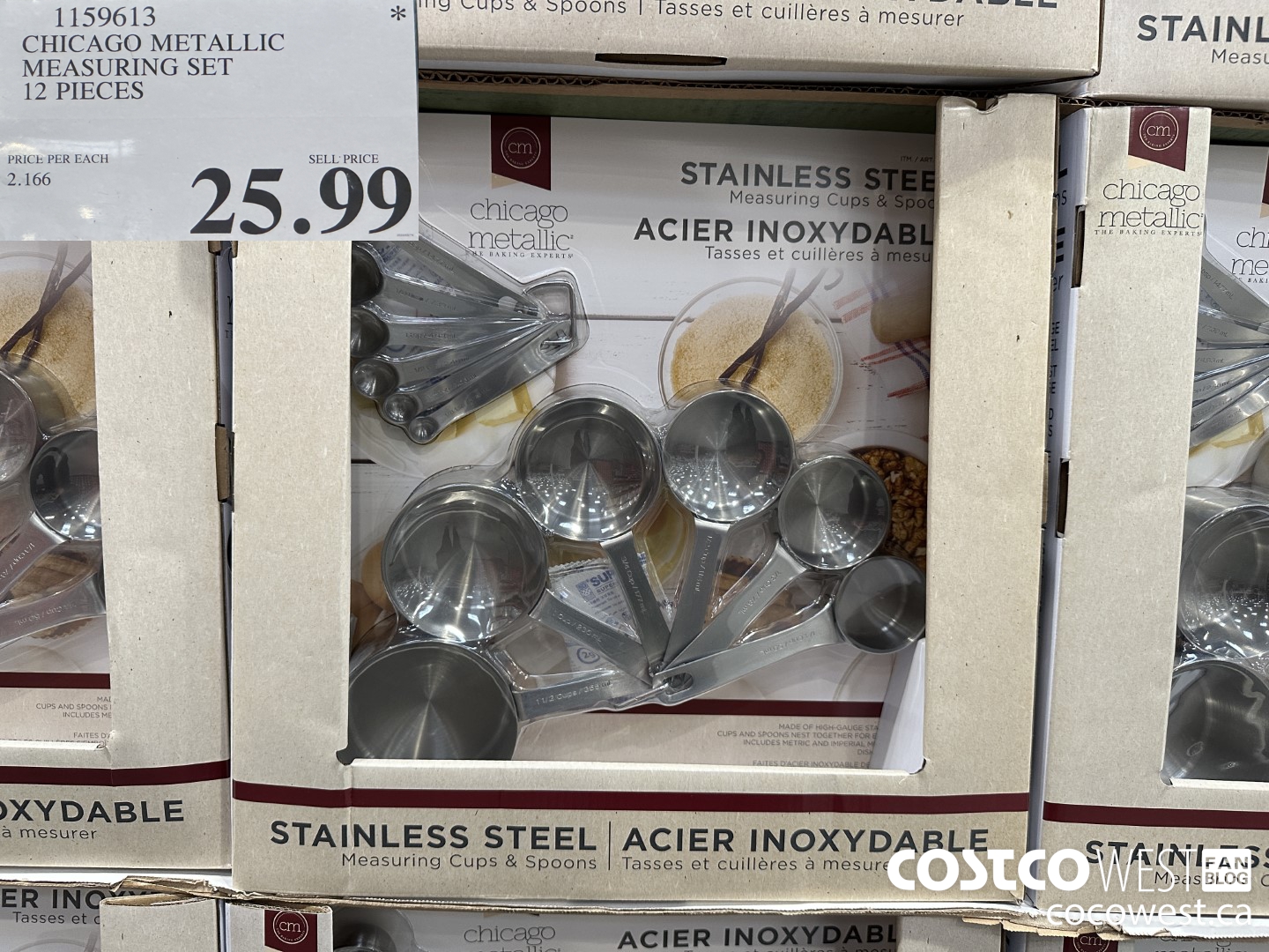 1159613 CHICAGO METALLIC MEASURING SET 12 PIECES $25.99