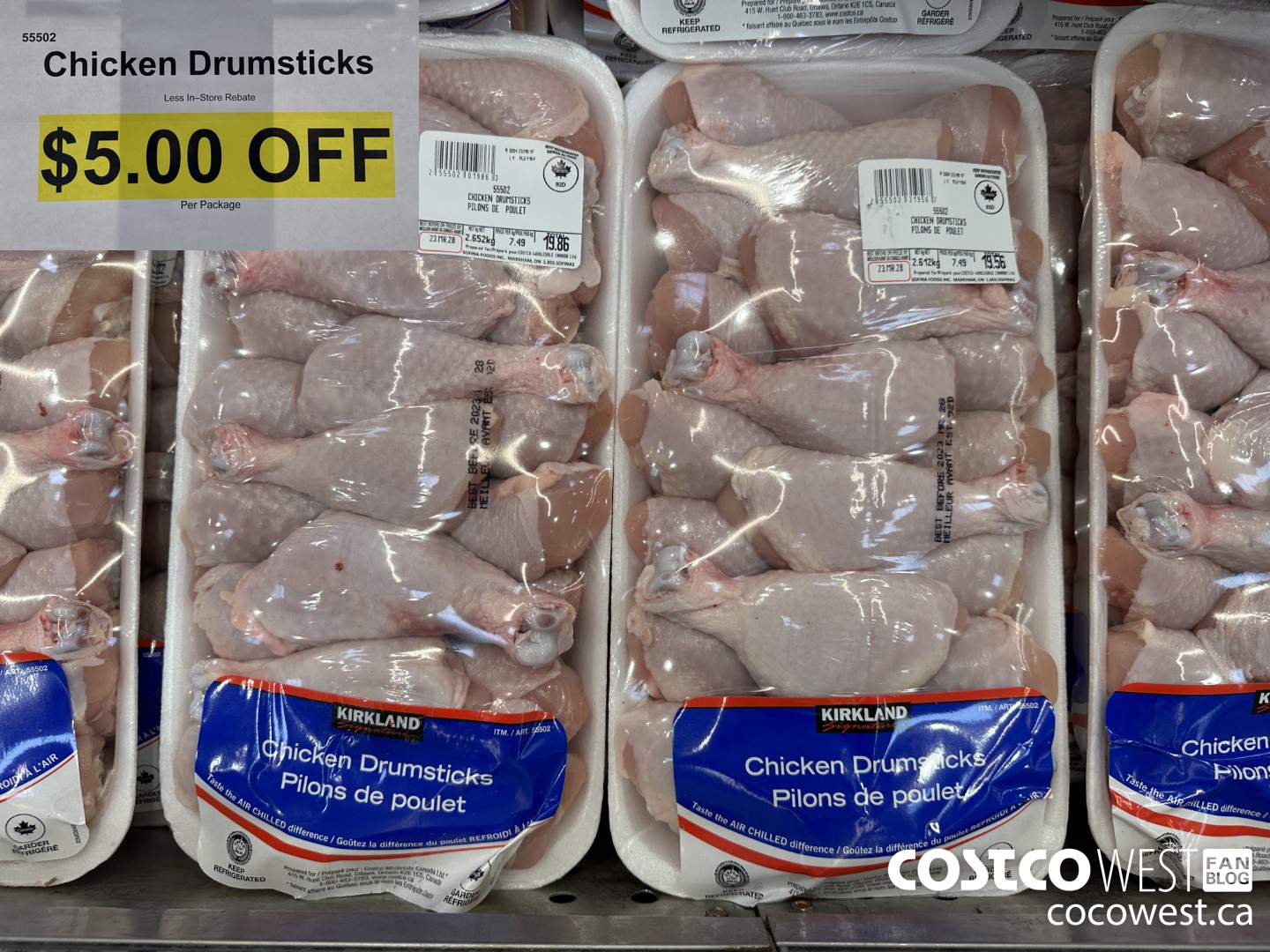55502 CHICKEN DRUMSTICKS ($5.00 INSTANT SAVINGS)