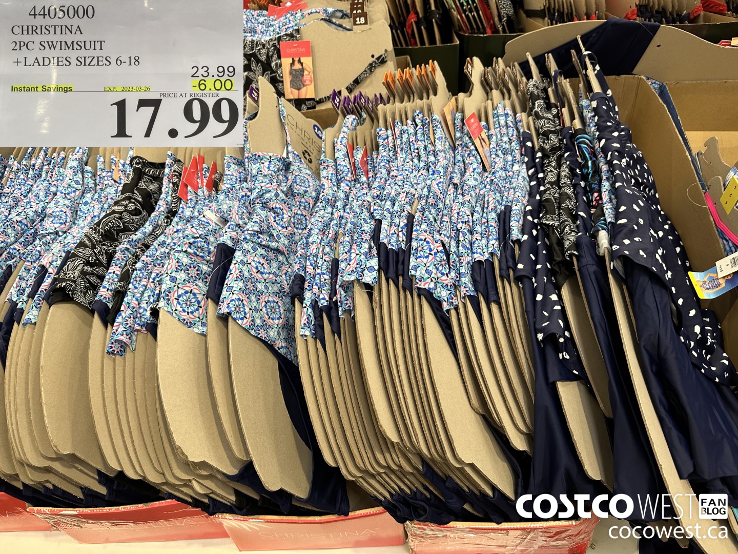 4405000 CHRISTINA 2PC SWIMSUIT LADIES SIZES 6-18 ($6.00 INSTANT SAVINGS EXPIRES ON 2023-03-26) $17.99