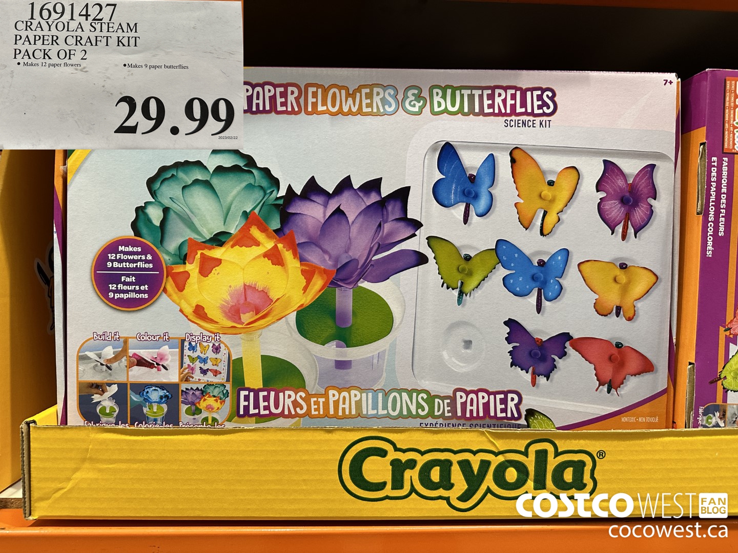 1691427 CRAYOLA STEAM PAPER CRAFT KIT PACK OF 2 $29.99