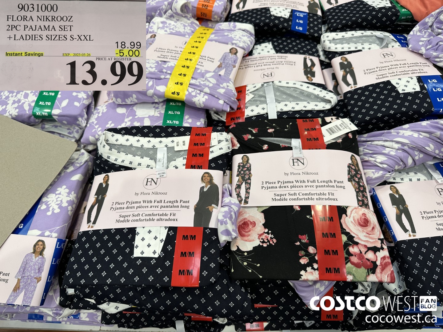 9031000 FLORA NIKROOZ 2PC PAJAMA SET LADIES SIZES S-XXL ($5.00 INSTANT SAVINGS EXPIRES ON 2023-03-26) $13.99